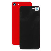 Apple iPhone 8 - Sticlă Carcasă Spate + Sticlă Cameră Spate (Red)