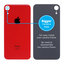 Apple iPhone XR - Sticlă Carcasă Spate cu Orificiu Mărit pentru Cameră (Red)