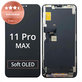Ecran pentru iPhone 11 Pro Max, Sticlă tactilă cu ramă, Refurbished