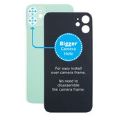 Apple iPhone 11 - Sticlă Carcasă Spate cu Orificiu Mărit pentru Cameră (Green)