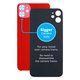 Apple iPhone 11 - Sticlă Carcasă Spate cu Orificiu Mărit pentru Cameră (Red)
