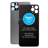 Apple iPhone 11 Pro - Sticlă Carcasă Spate cu Orificiu Mărit pentru Cameră (Space Gray)