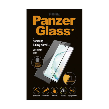 PanzerGlass - Sticlă întârită Case Friendly pentru Samsung Galaxy Note 10+, neagră