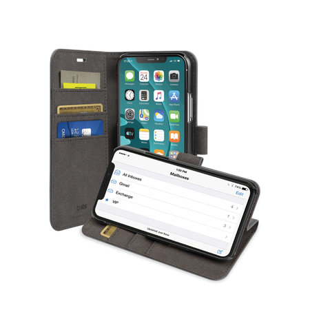 SBS - Caz Wallet Stand pentru iPhone 11, negru