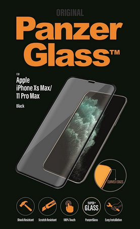 PanzerGlass - Geam Securizat Standard Fit pentru iPhone XS Max ?i 11 Pro Max, black