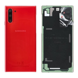 Samsung Galaxy Note 10 - Carcasă baterie (Aura Red) - GH82-20528E Genuine Service Pack