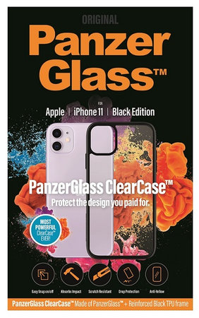 PanzerGlass - Caz ClearCase pentru iPhone 11, black