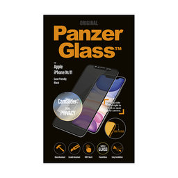 PanzerGlass - Geam Securizat Case Friendly CamSlider Privacy pentru iPhone XR ?i 11, black