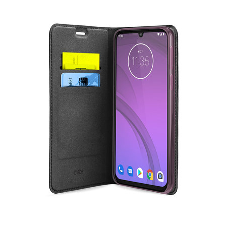 SBS - Caz Book pentru Motorola One Macro, negru