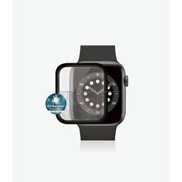 PanzerGlass - Geam securizat Full Silicone pentru Apple Watch Series 4, 5, 6, SE (1st gen) & SE (2nd gen) 44mm, negru