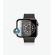 PanzerGlass - Geam securizat Full Silicone pentru Apple Watch Series 4, 5, 6, SE (1st gen) & SE (2nd gen) 44mm, negru