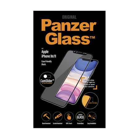 PanzerGlass - Geam Securizat Case Friendly CamSlider pentru iPhone XR ?i 11, black