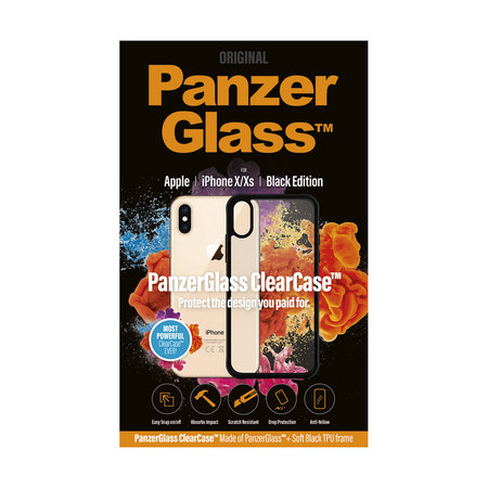 PanzerGlass - Husă ClearCase pentru iPhone XS/X, neagră