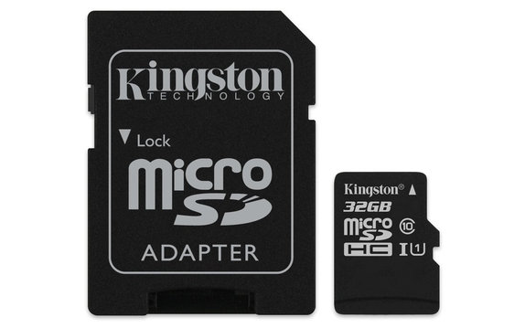 Kingston - card de memorie microSDHC Canvas Select Plus, 32 GB, adaptor SD