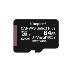 Kingston - card de memorie microSDXC Canvas Select Plus A1 CL10 100MB/s, adaptor SD