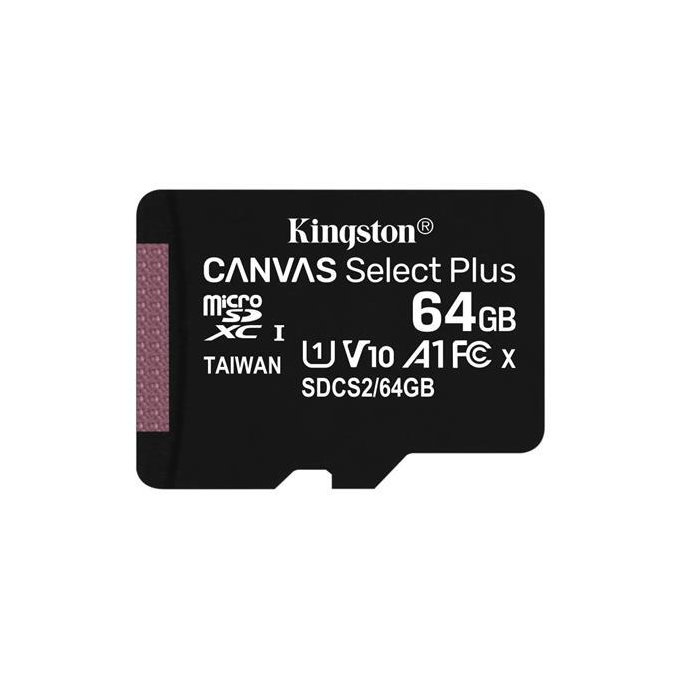 Kingston - card de memorie microSDXC Canvas Select Plus 64 GB + SD adapter
