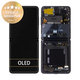 Samsung Galaxy Z Flip F700N - Ecran LCD + Sticlă Tactilă + Ramă (Mirror Black) - GH82-22215A Genuine Service Pack