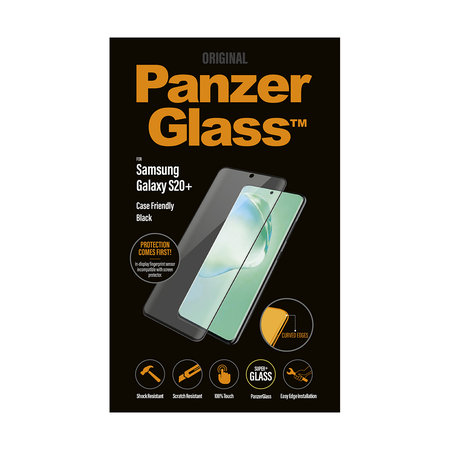 PanzerGlass - Sticlă întârită Case Friendly pentru Samsung Galaxy S20 +, neagră