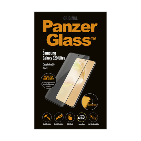 PanzerGlass - Geam Securizat Case Friendly pentru Samsung Galaxy S20 Ultra, black