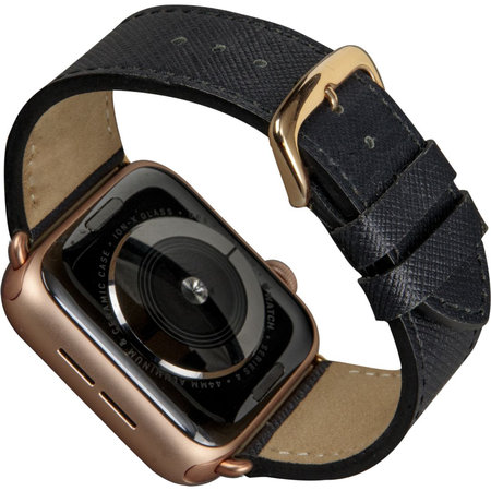 MODE - Brățară piele Madrid pentru Apple Watch 38/40 mm, night black