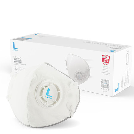 Respirator sport FFP3-KN95 98% filtru, mască respiratorie anti-virus - albă