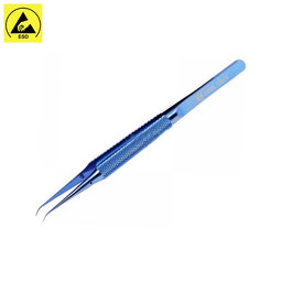 2UUL BlueT Cap curbat - Pensetă din titan cu cap curbat (vârf 0,1 mm)