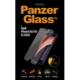 PanzerGlass - Geam Securizat Standard Fit pentru iPhone SE 2020, 8, 7, 6s, 6, transparent