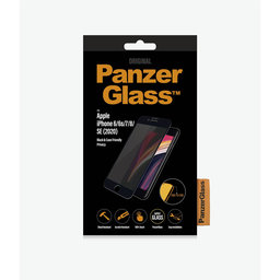 PanzerGlass - Geam Securizat Privacy Case Friendly pentru iPhone 6, 6s, 7, 8, SE 2020 & SE 2022, negru