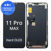 Ecran Hard OLED pentru iPhone 11 Pro Max, Sticlă tactilă cu ramă, FixPremium