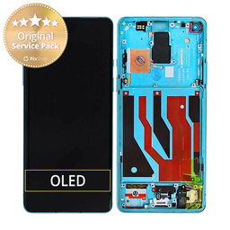 OnePlus 8 - Ecran LCD + Sticlă Tactilă + Ramă (Glacial Green) - 2011100173 Genuine Service Pack