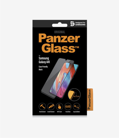 PanzerGlass - Geam Securizat Case Friendly pentru Samsung Galaxy A41, negru