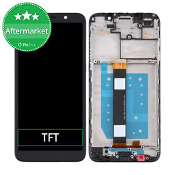 Motorola Moto E6 Play - Ecran LCD + Sticlă Tactilă + Ramă (Black) TFT