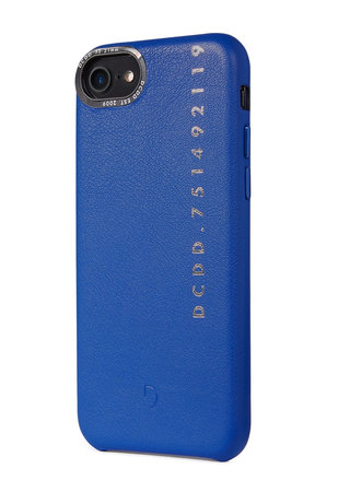 Decoded Leather Back Cover husă pentru iPhone SE 2020/8/7, albastră