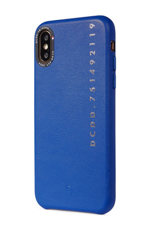 Decoded Leather Back Cover husă pentru iPhone X/Xs, albastră