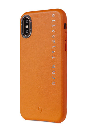 Decoded Leather Back Cover husă pentru iPhone X/Xs, portocalie