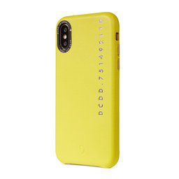 Decoded Leather Back Cover husă pentru iPhone X/Xs, galben