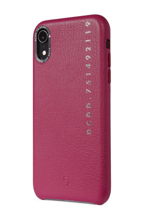 Decoded Leather Back Cover husă pentru iPhone XR, roz