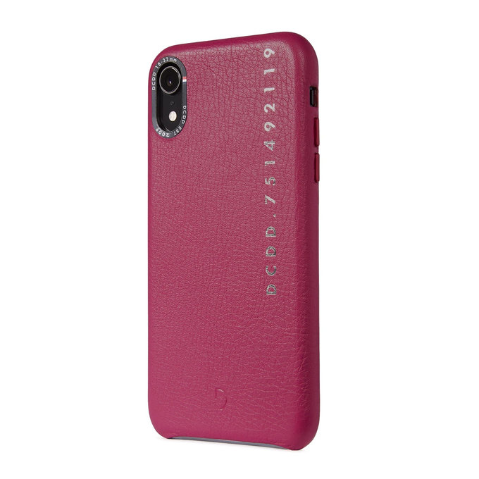Decoded Leather Back Cover husă pentru iPhone XR, roz