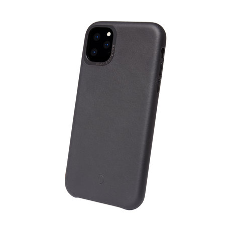 Decoded Leather Back Cover husă pentru iPhone 11 Pro, neagră