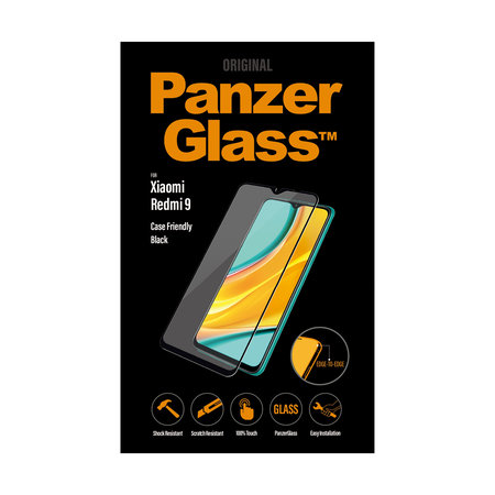 PanzerGlass - Geam Securizat Case Friendly pentru Xiaomi Redmi 9, black