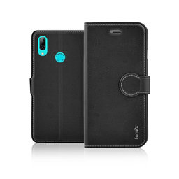 Fonex - Husă Book Identity pentru Huawei P Smart 2019, negru