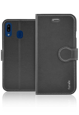 Fonex - Caz Book Identity pentru Samsung Galaxy A20e, negru