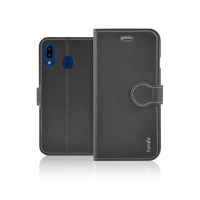 Fonex - Caz Book Identity pentru Samsung Galaxy A20e, negru