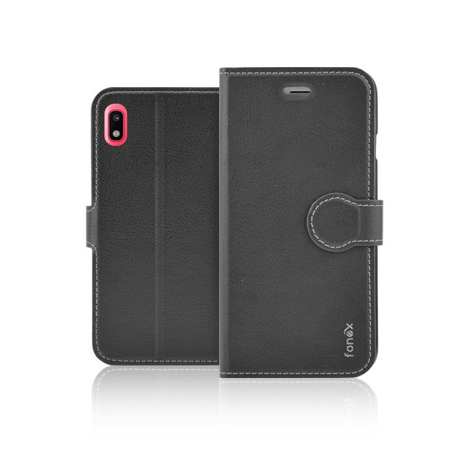 Fonex - Caz Book Identity pentru Samsung Galaxy A10, negru