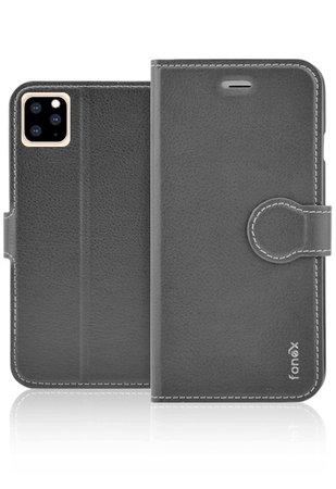 Fonex - Caz Book Identity pentru iPhone 11 Pro, negru