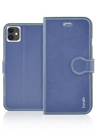 Fonex - Husă Book Identity pentru iPhone 11, albastră