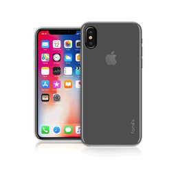 Fonex - Husă Invisible pentru iPhone XS/X, transparentă