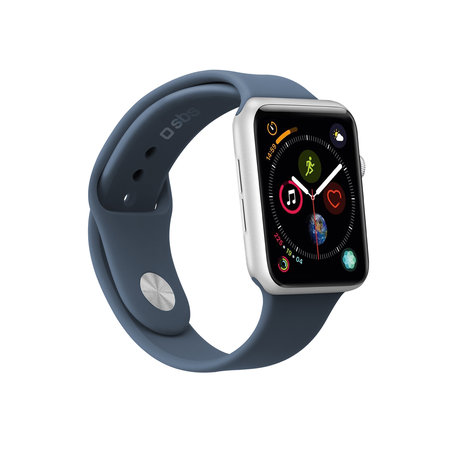 SBS - Brățară pentru Apple Watch 44 mm, dimensiune S/M, albastră