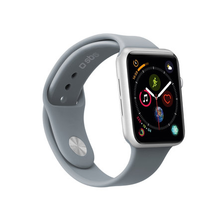 SBS - Brățară pentru Apple Watch 44 mm, dimensiune S/M, gri