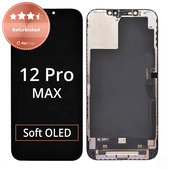 Ecran pentru iPhone 12 Pro Max, Sticlă tactilă cu ramă, Refurbished